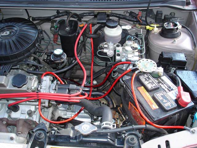 1995 Geo Metro engine bay