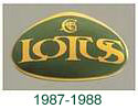 Lotus logo 1987 and 1988